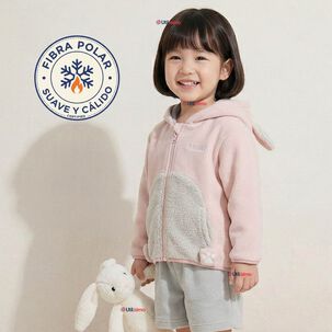 Poler&oacute;n Polar Con Capucha Invierno Beb&eacute; Ni&ntilde;a Sweet Rabbit