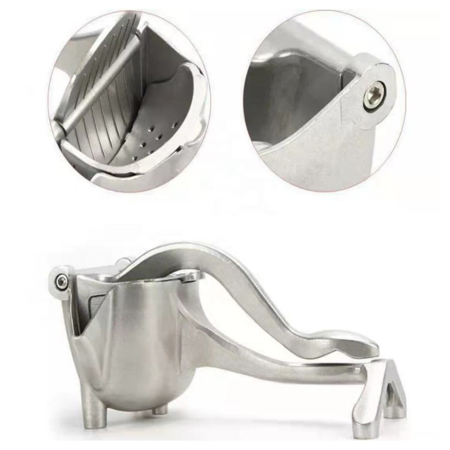 Exprimidor Manual Metalico Para Frutas Multiuso image number 8.0