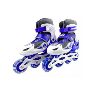 Patines Roller Línea Juveniles Ajustable Azul L