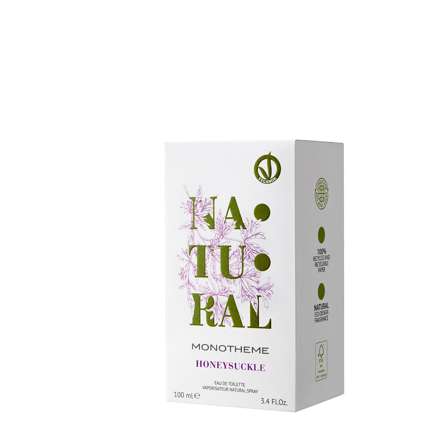 Monotheme Natural Honeysuckle Edt 100 Ml Vegan image number 1.0