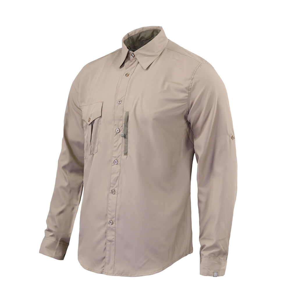 Camisa Lightwind Poliéster Beige image number 1.0