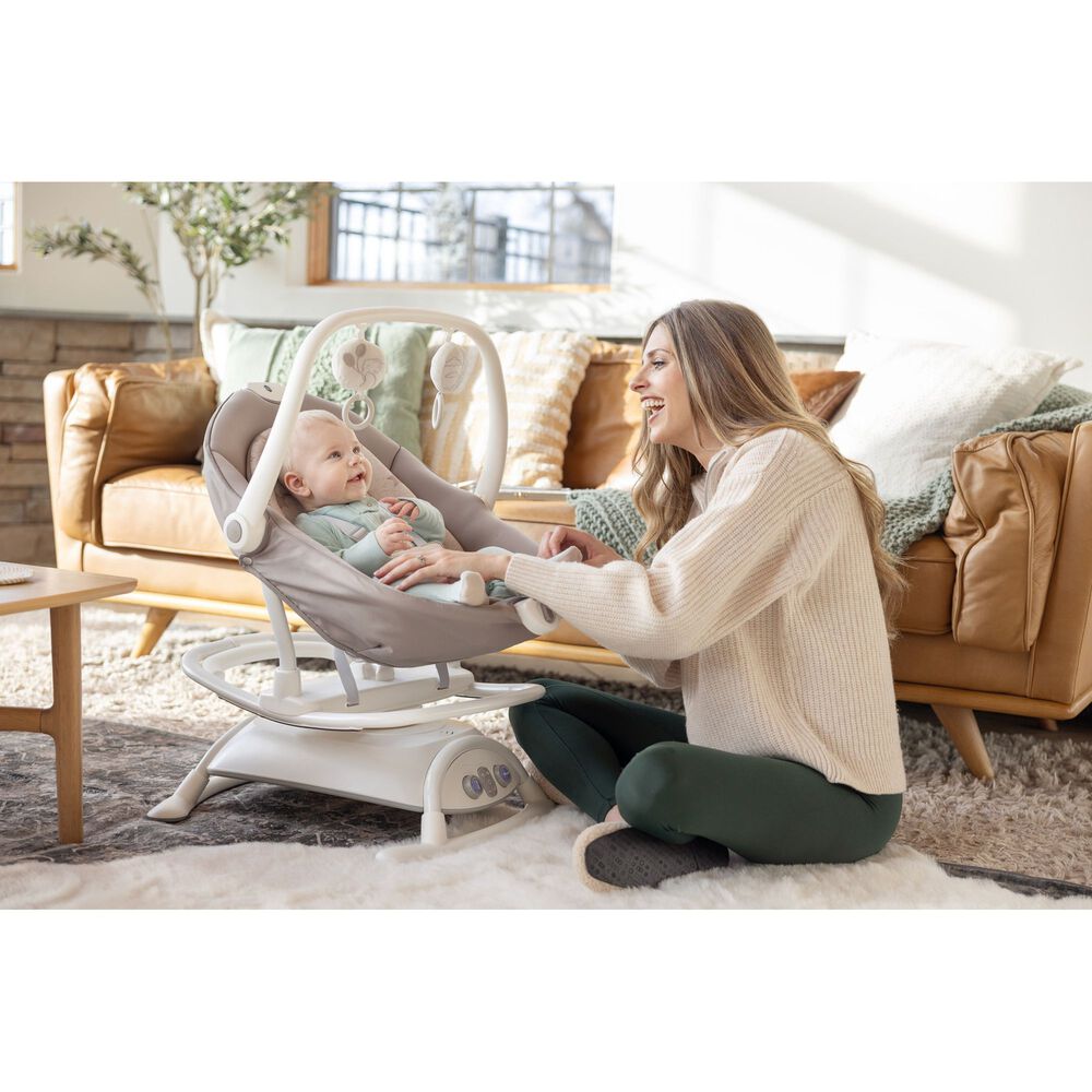 Silla Nido Mecedora Balanc&iacute;n Electr&oacute;nica Sansa 2in1 Palms image number 6.0