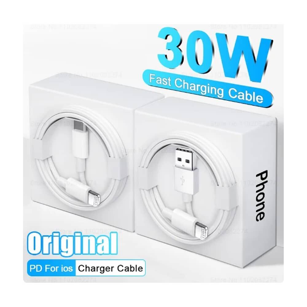 Cable Carga R&aacute;pida 25w Celular 3.1a Usb A Lightning Compatible Para Iphone image number 1.0