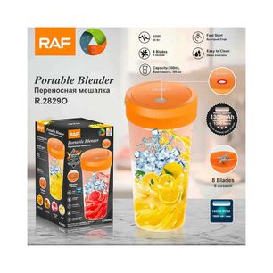 Vaso Batidor Mezclador Port&aacute;til 300ml Para Jugos Y Batidos Naranja