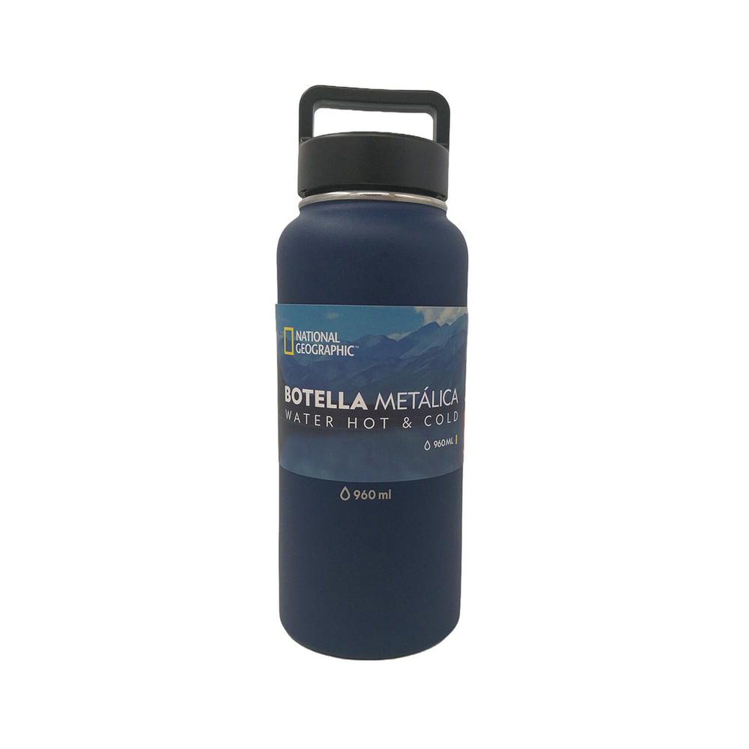Botella Met&aacute;lica National Geographic 960ml Azul image number 3.0