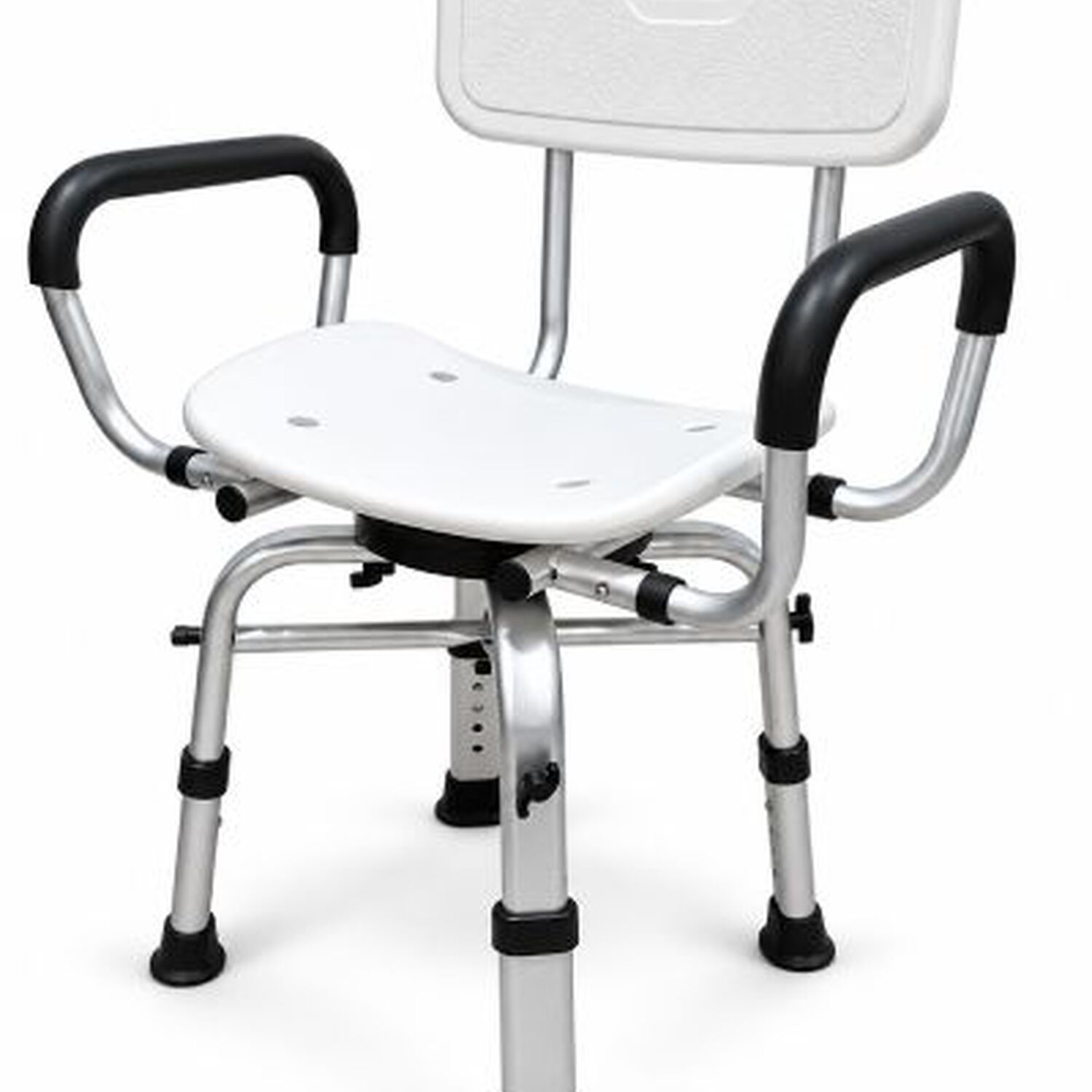 Silla De Ducha Giratoria Oneder 483a Adulto Mayor De Aluminio Con Respaldo Y Apoyabrazos 130 Kg image number 1.0