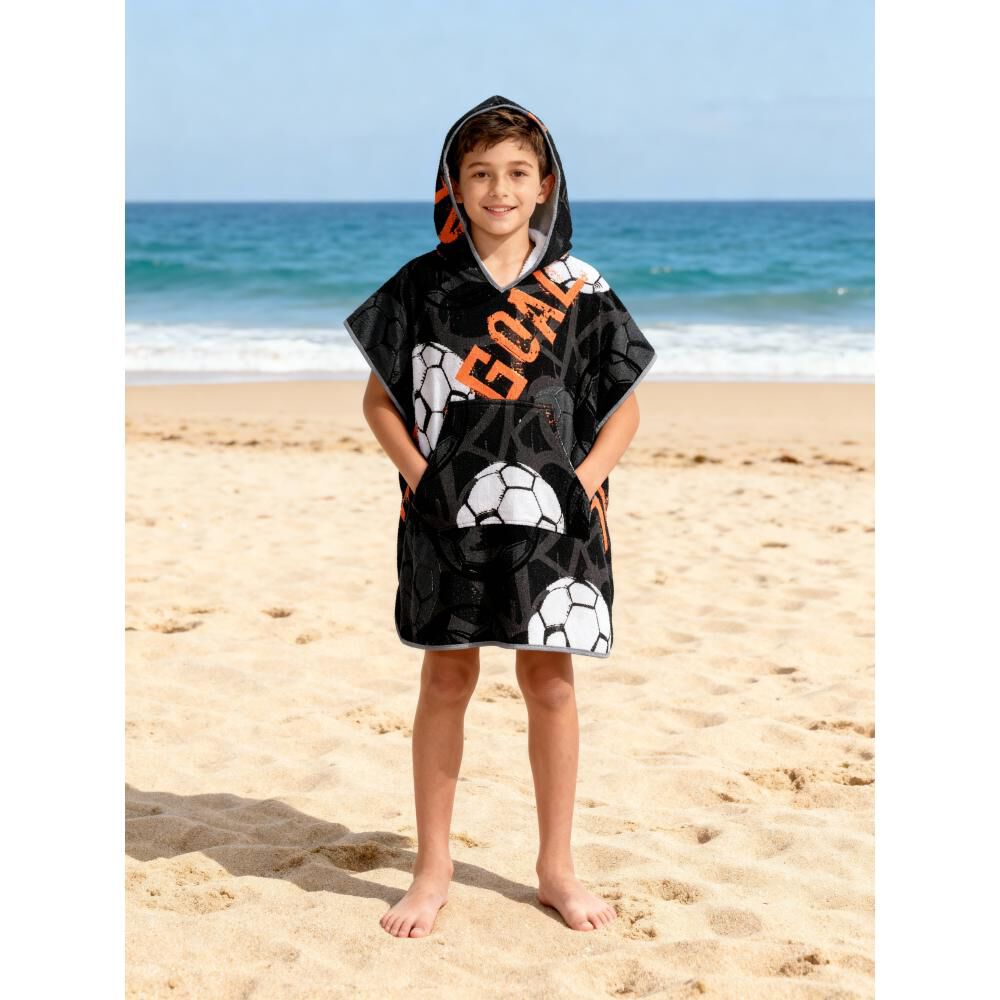 Toalla Playa Capucha Casaideal Kids Goal / 75 X 150 Cm image number 0.0