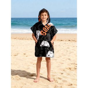 Toalla Playa Capucha Casaideal Kids Goal / 75 X 150 Cm