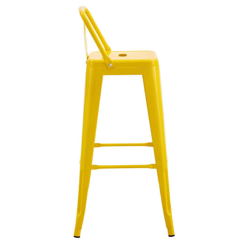 Pack De 4 Silla Alta Metal Amarillo image number 2.0