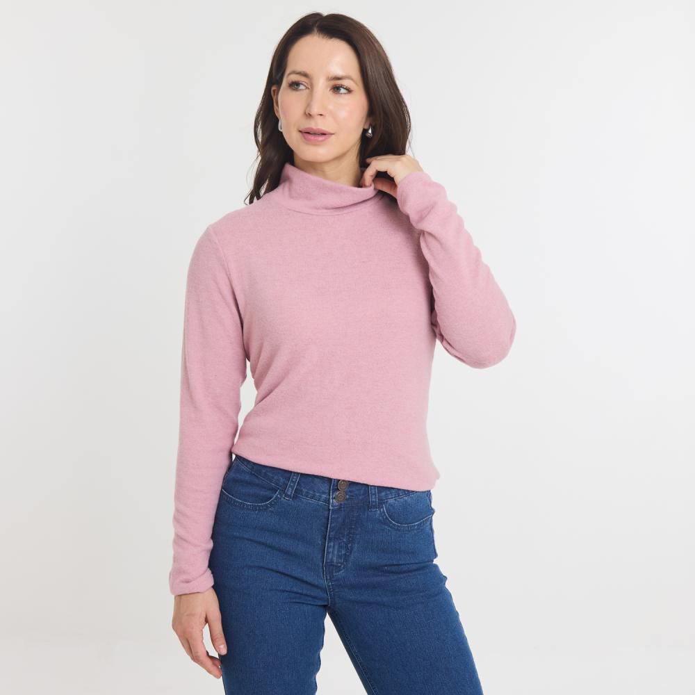 Sweater Regular Manga Larga Cuello Alto Beatle Mujer Geeps image number 0.0