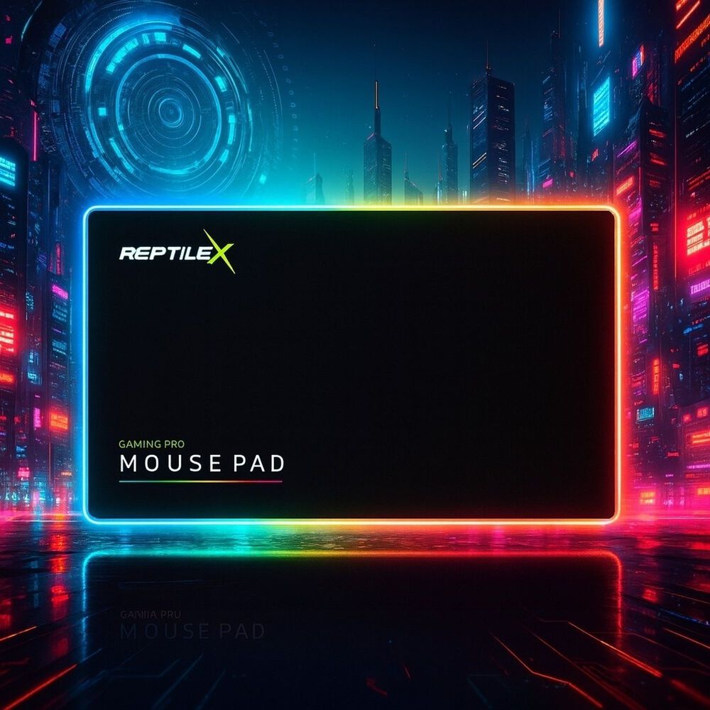 Mouse Pad Gamer Reptilex Con Iluminaciónrgb 250x350mm Rx0023 image number 4.0