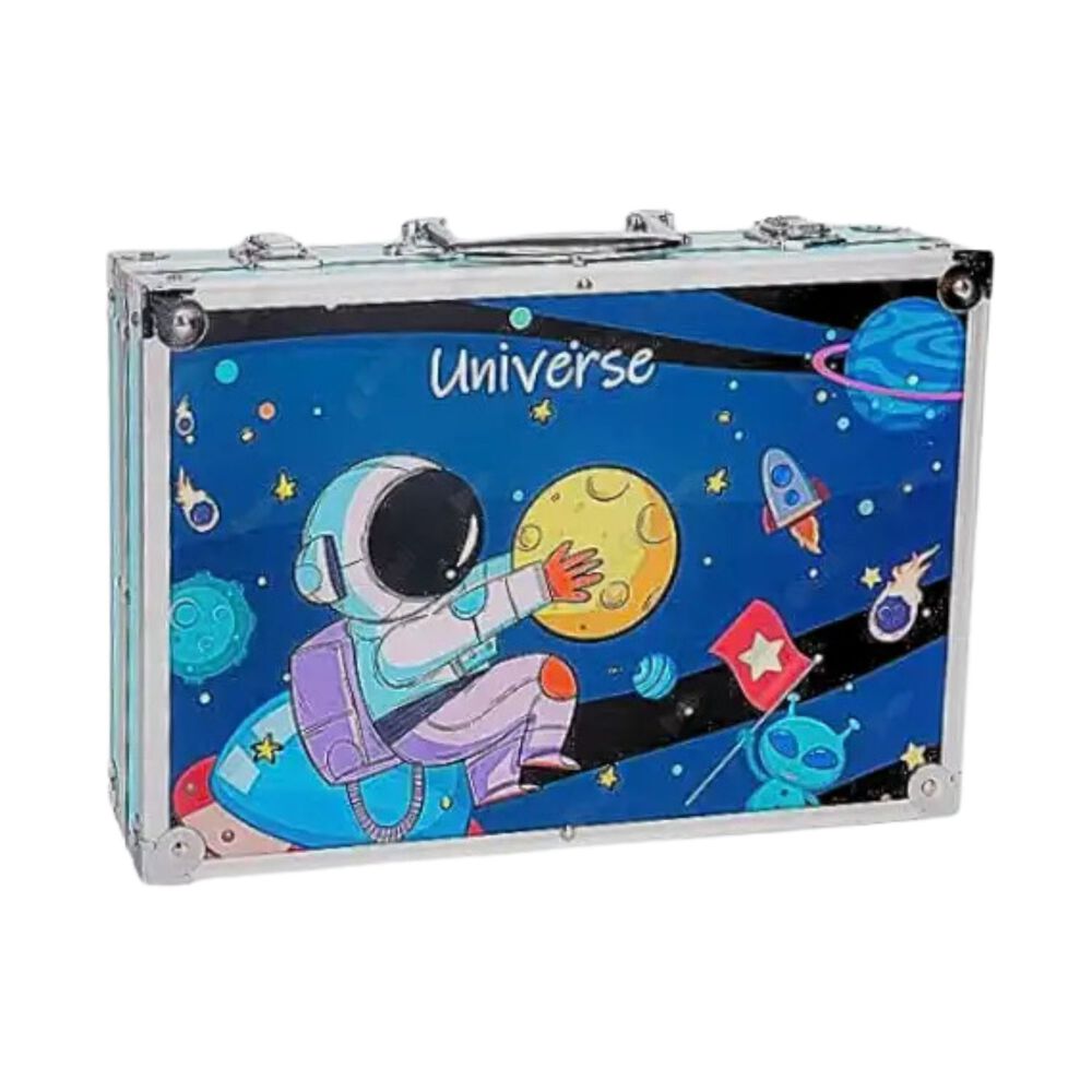 Set 145 Piezas Arte Dibujo Pintura Creativo Maleta Metal image number 1.0