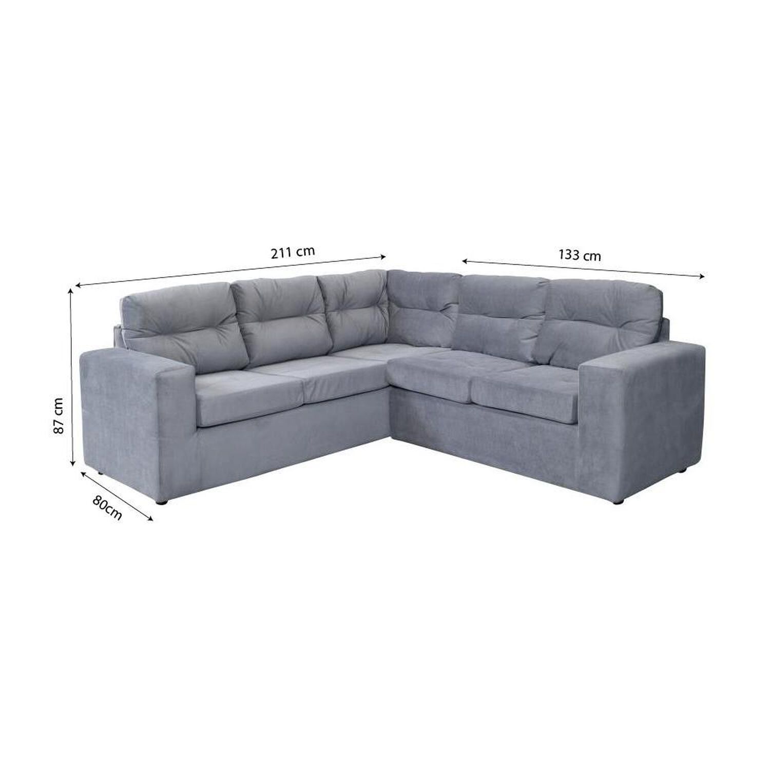 Sofa Seccional Casaideal 2P Lyon Felp / 5 Cuerpos image number 6.0