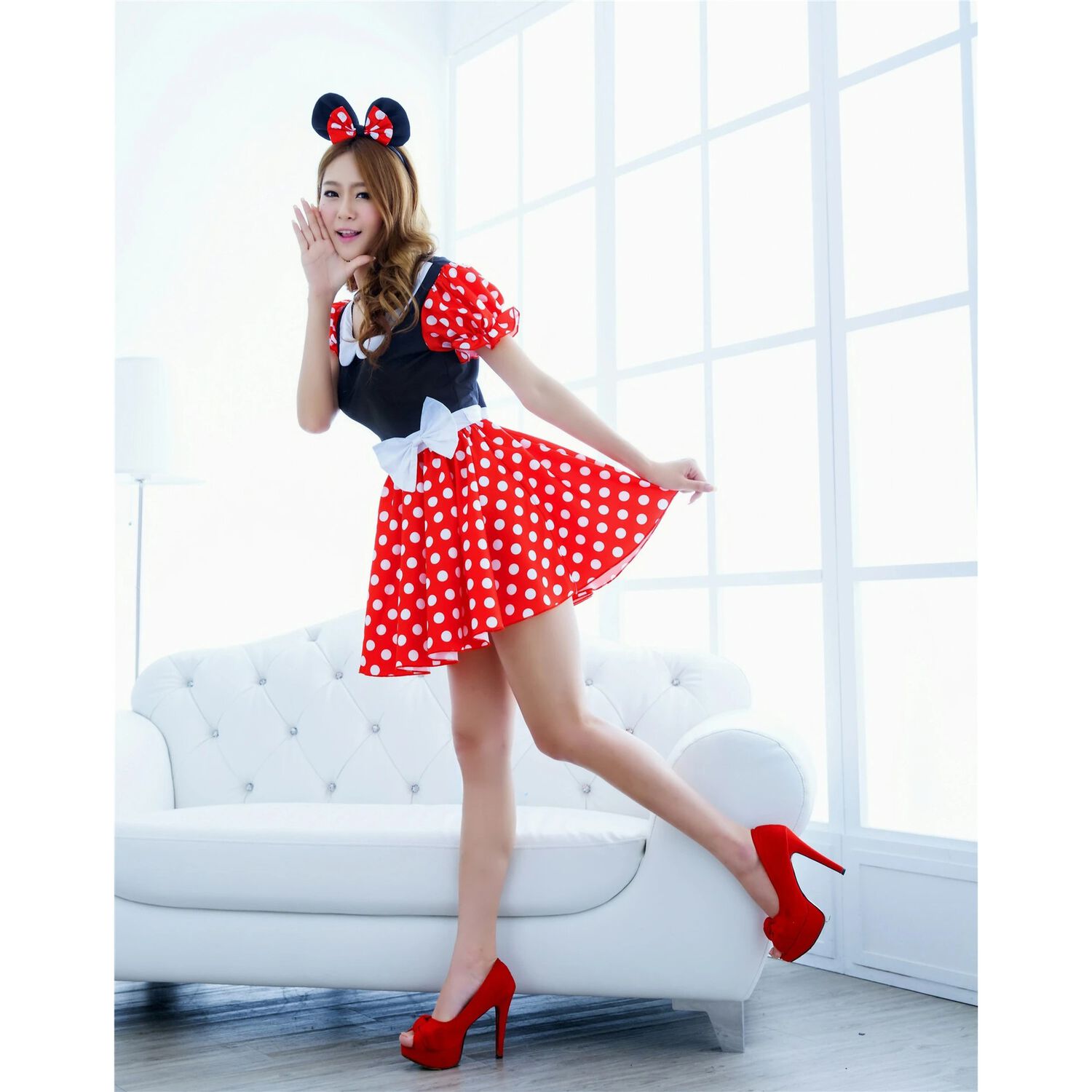 Disfraz De Minnie Mouse Para Adulto image number 1.0
