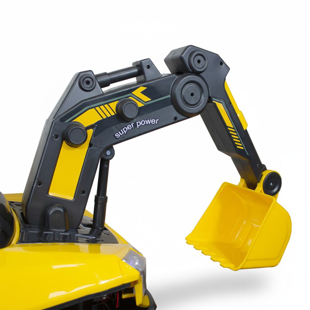 Cami&oacute;n El&eacute;ctrico Retroexcavadora Todoterreno Infantil Amarillo image number 3.0