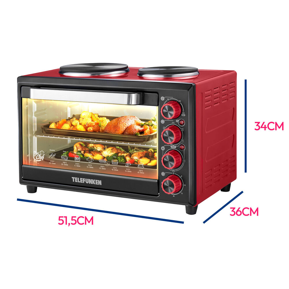 Horno El&eacute;ctrico 40lts Telefunken Tf E552c image number 3.0
