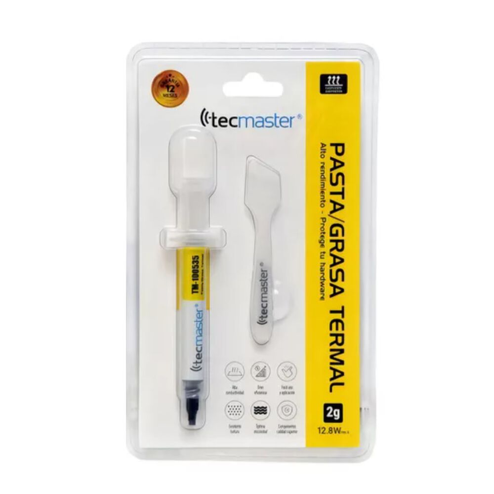 Pasta T&eacute;rmica Disipadora 2g Alto Rendimiento Tecmaster image number 1.0