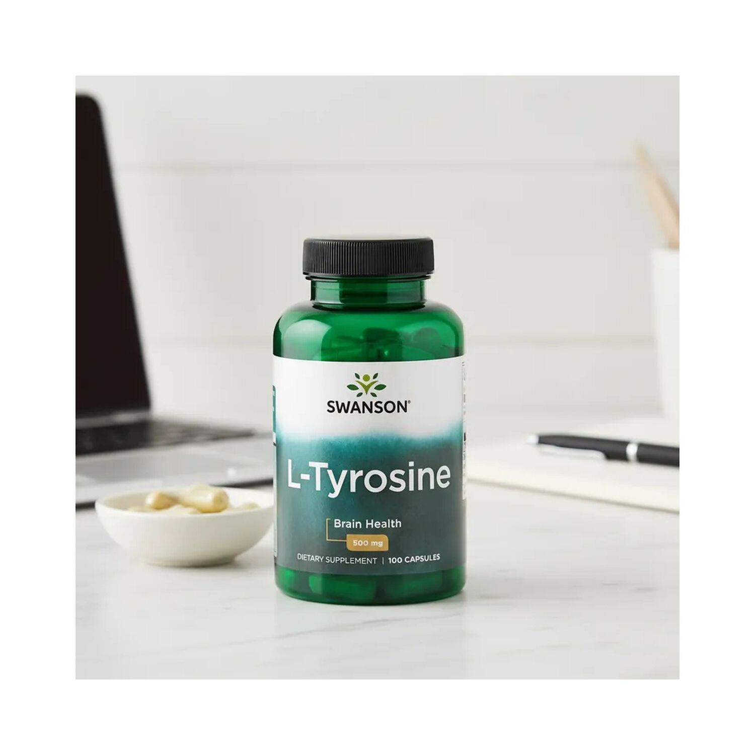 L-tyrosine 500 Mg Tirosina 100 C&aacute;psulas image number 1.0