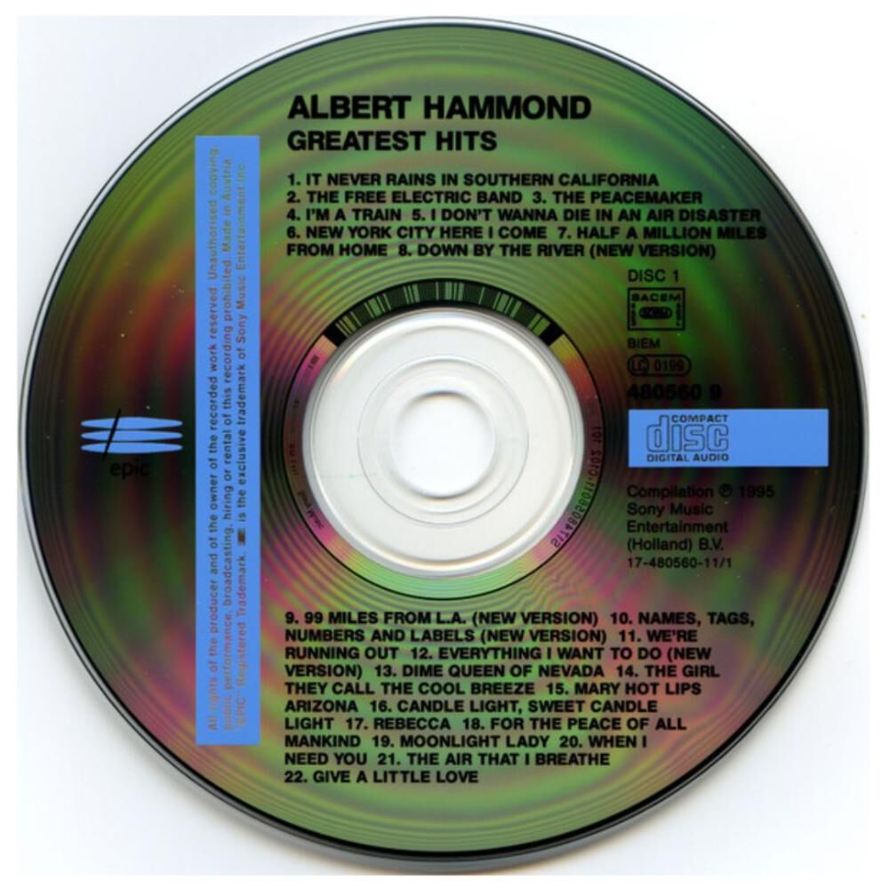 Albert Hammond - Greatest Hits | Cd image number 2.0
