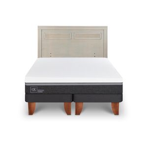 Cama Europea Cic Ortopedic Advance / 2 Plazas / Base Dividida + Respaldo
