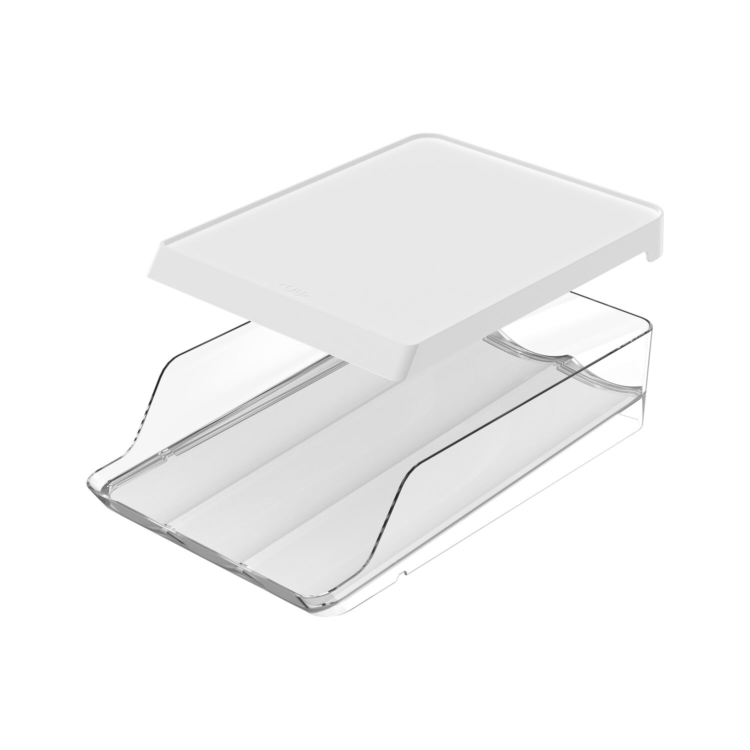 Organizador De Huevos Roll Clear Fresh 21 Un Blanco Ou image number 0.0