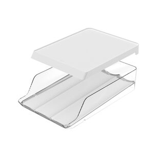 Organizador De Huevos Roll Clear Fresh 21 Un Blanco Ou