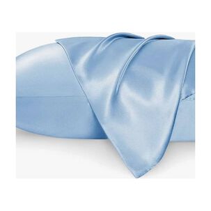 Set 2 Funda Almohada Sat&iacute;n Celeste