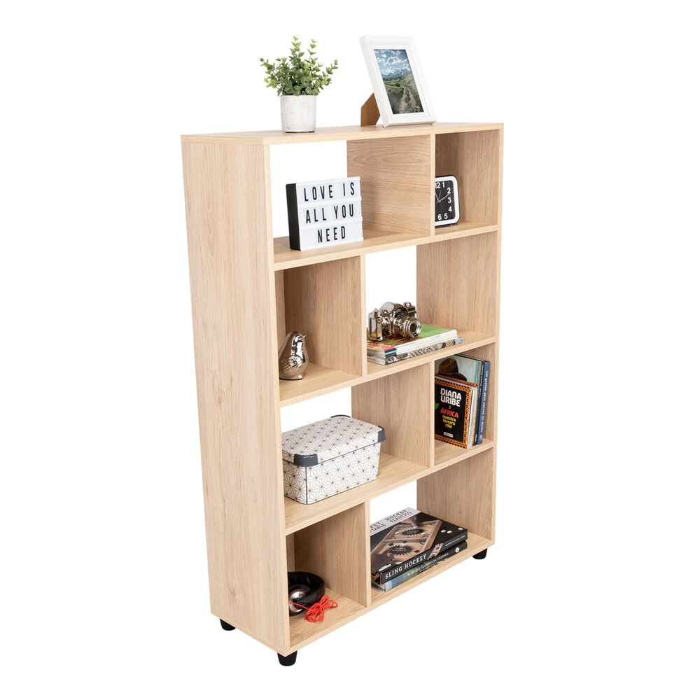 Mueble Biblioteca Organizadora 80,1x122,2x28,8 Cm Caf&eacute; Claro image number 2.0