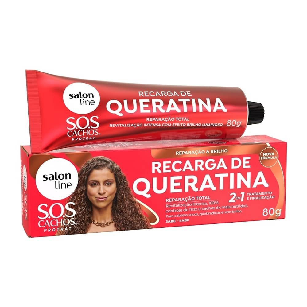 Recarga De Queratina Sos Cachos De 80gr Salonline image number 0.0
