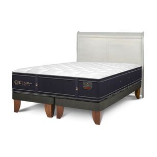 Cama Europea Cic Linea Premium / 2 Plazas / Base Dividida + Respaldo