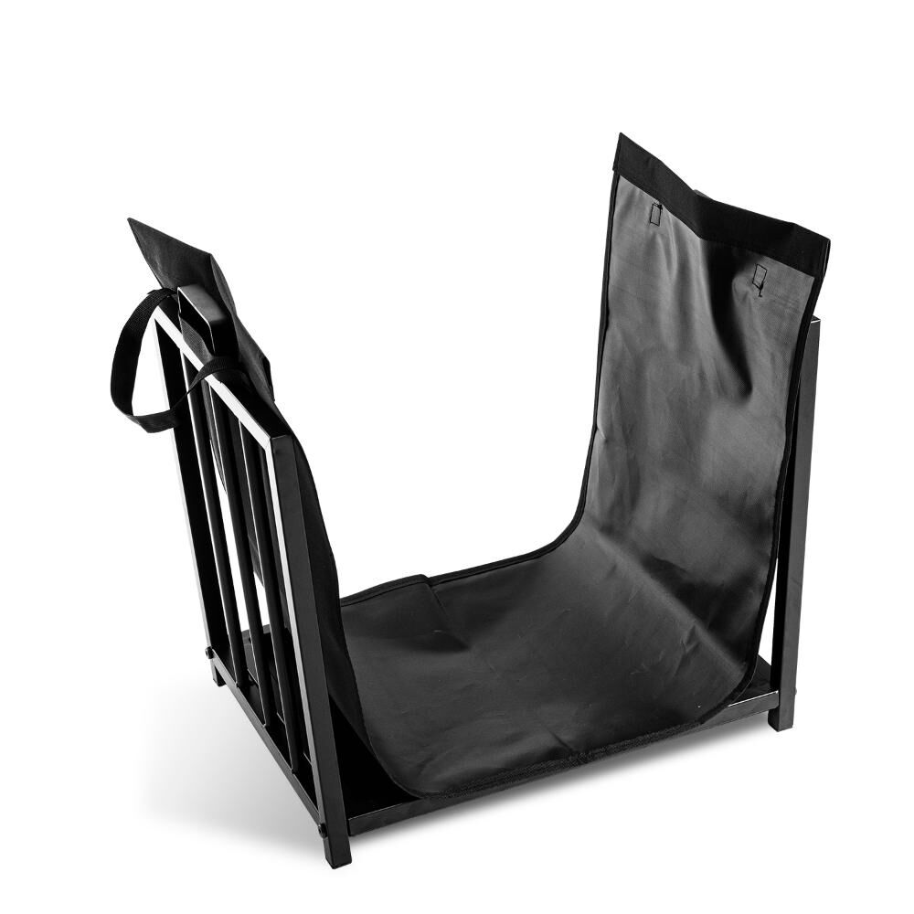 Le&ntilde;ero Negro Con Porta Le&ntilde;a Bosca image number 0.0