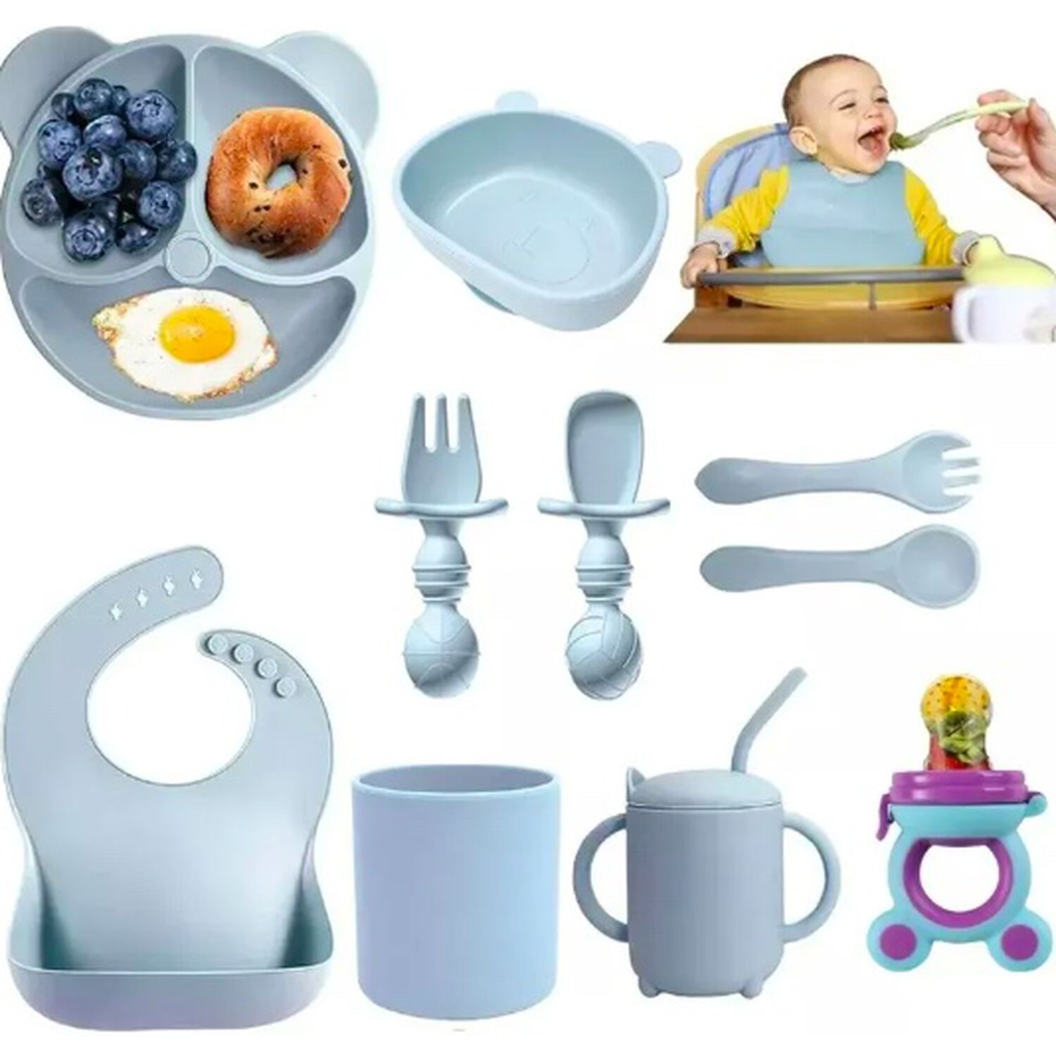 Set De Alimentaci&oacute;n Silicona image number 5.0