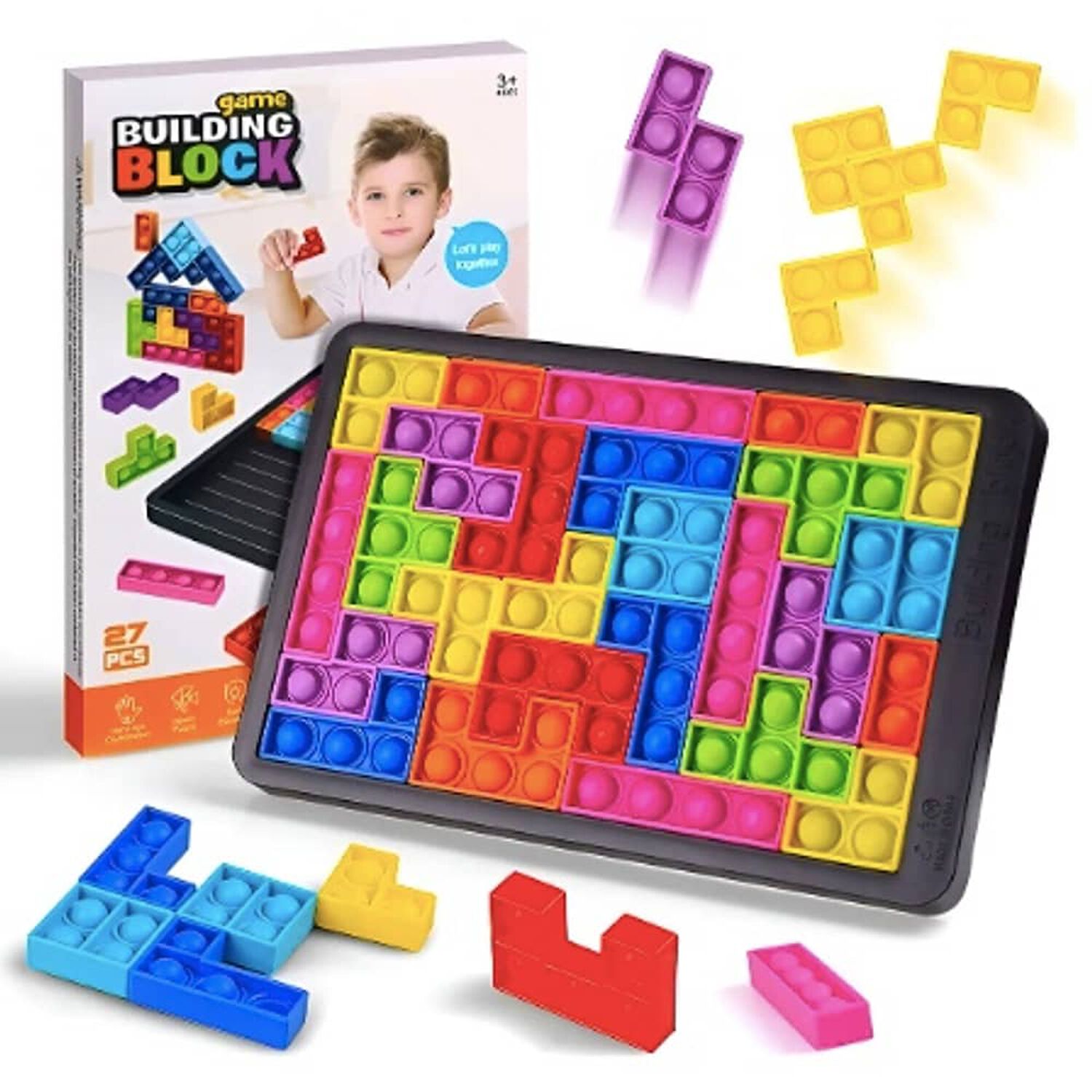 Juego Puzzle Pop It Rompecabezas 27 Piezas image number 0.0