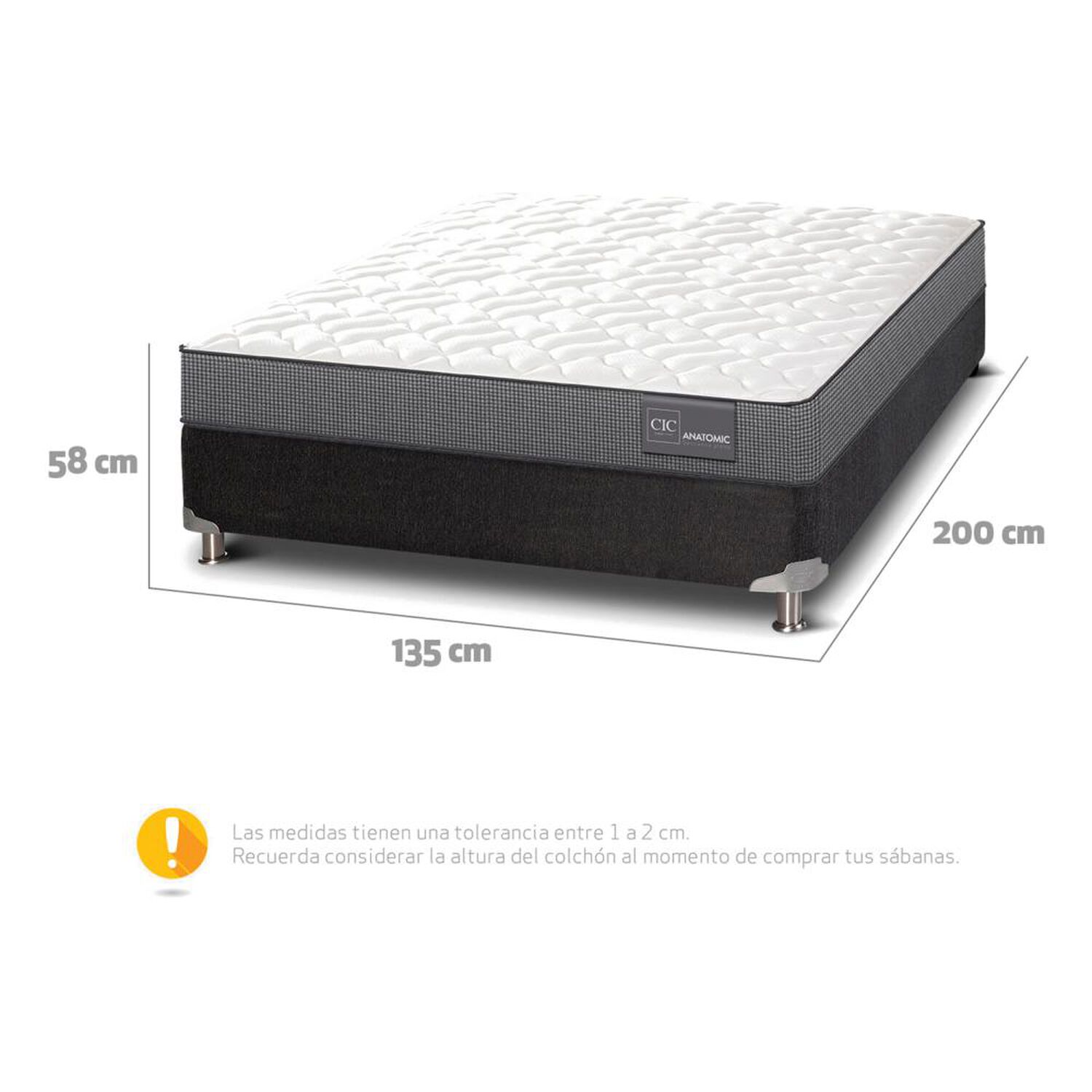 Cama Americana Cic Anatomic / Full / Base Normal image number 6.0
