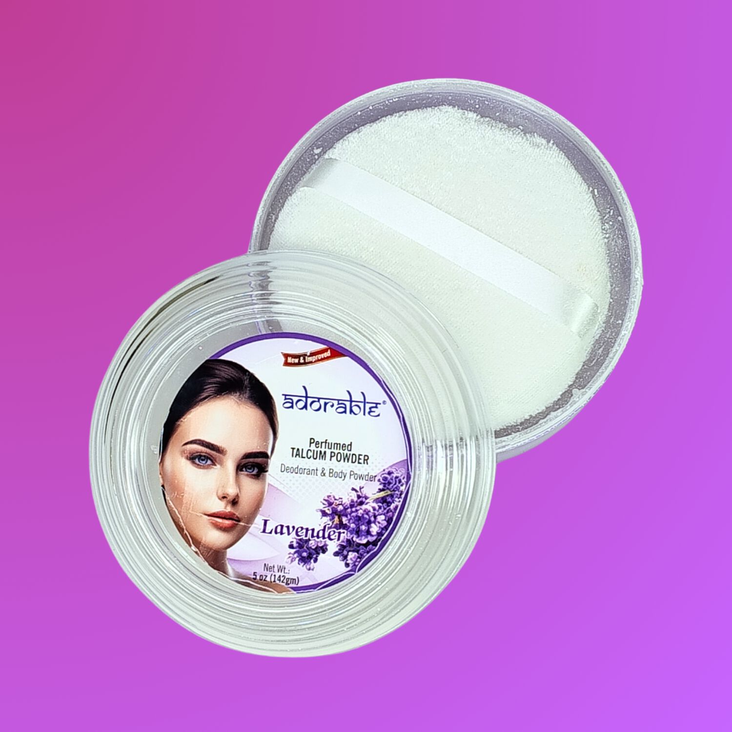 Adorable Talquera Lavanda 142 Gr image number 1.0