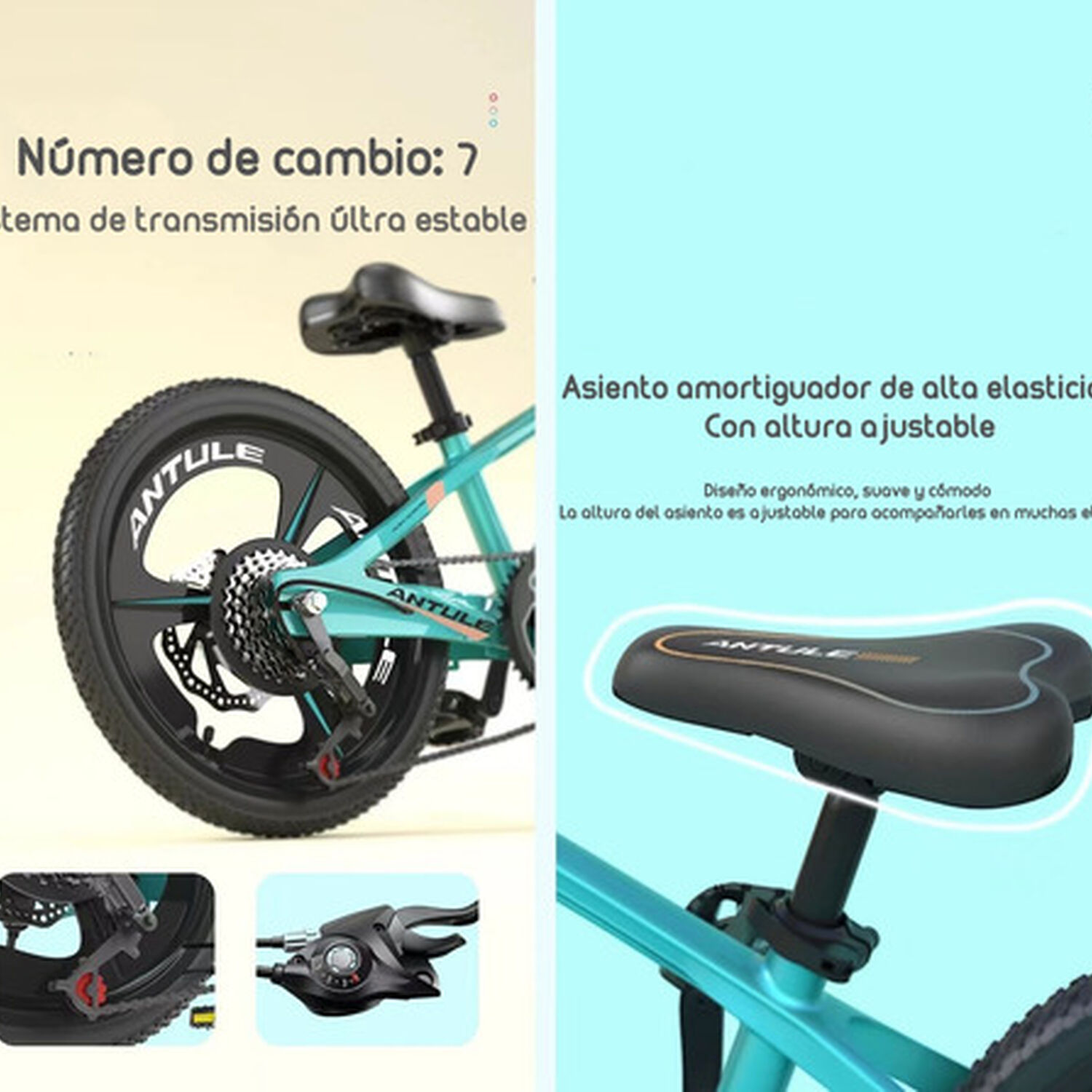 Bicicleta Infantil 8-10 A&ntilde;os Aro 20 Lubabycas Verde image number 3.0