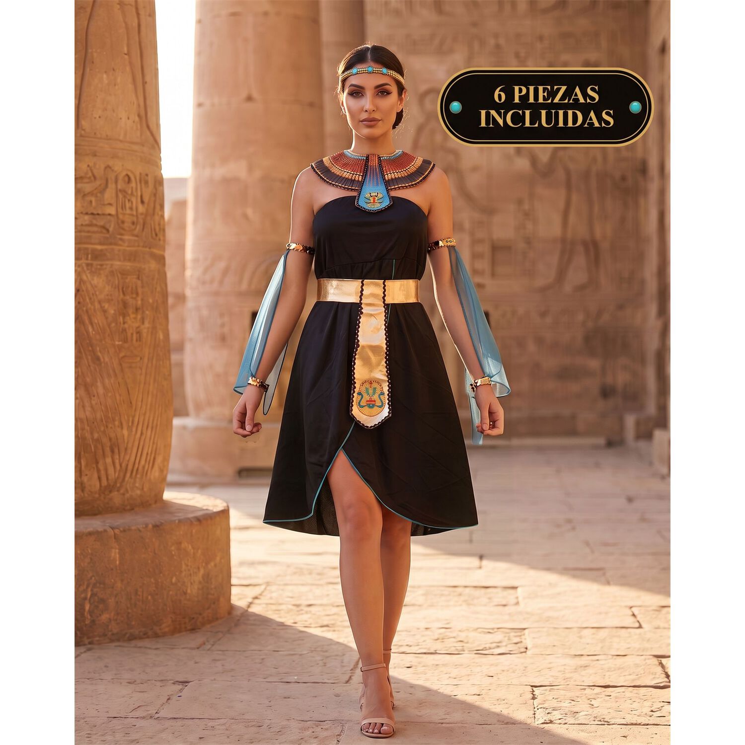 Disfraz Princesa Egipcia Realeza Cleopatra image number 4.0