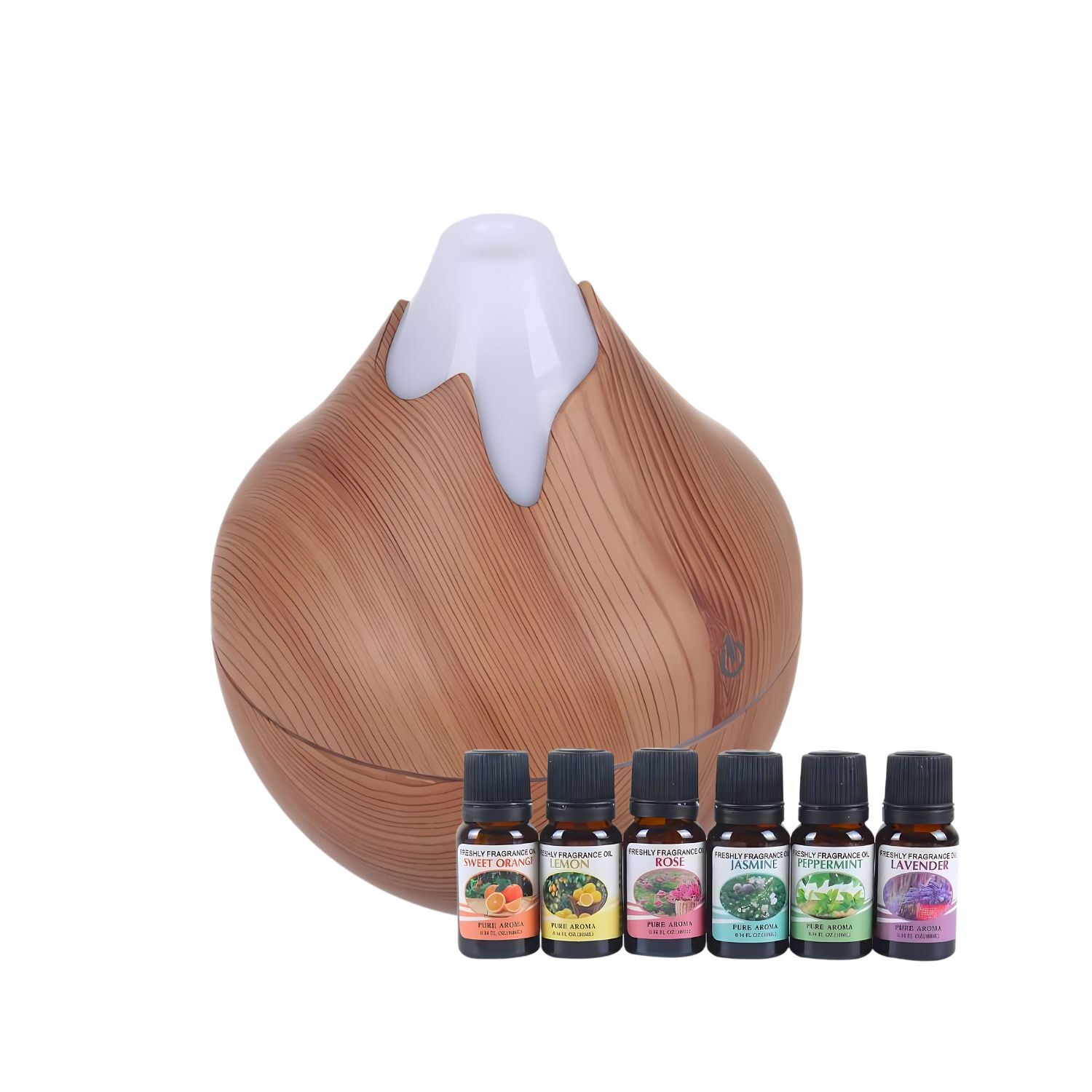 Pack Humidificador Forma Volcan + 6 Esencias Aromaticas image number 1.0