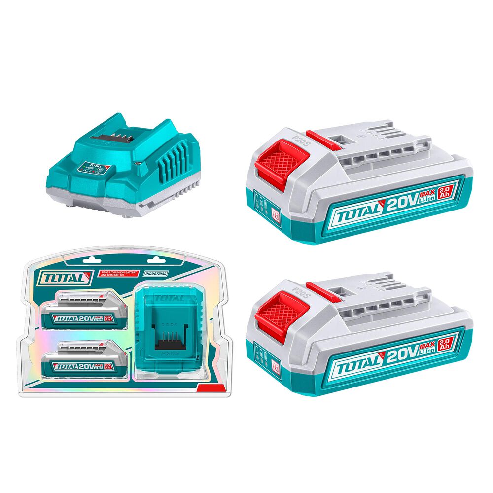 Kit Cargador Y 2 Bater&iacute;as 20v 2ah Total image number 0.0