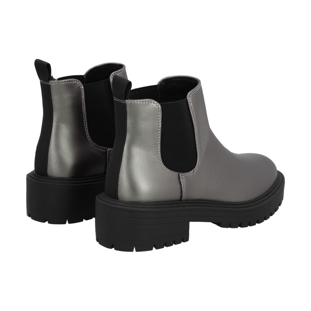 Botin Casual Mujer Negro/peltre Plataforma Storm Police image number 3.0