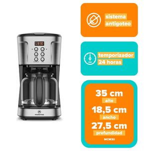 Cafetera El&eacute;ctrica Mademsa 1,5l Proglamable 900w Mcm30