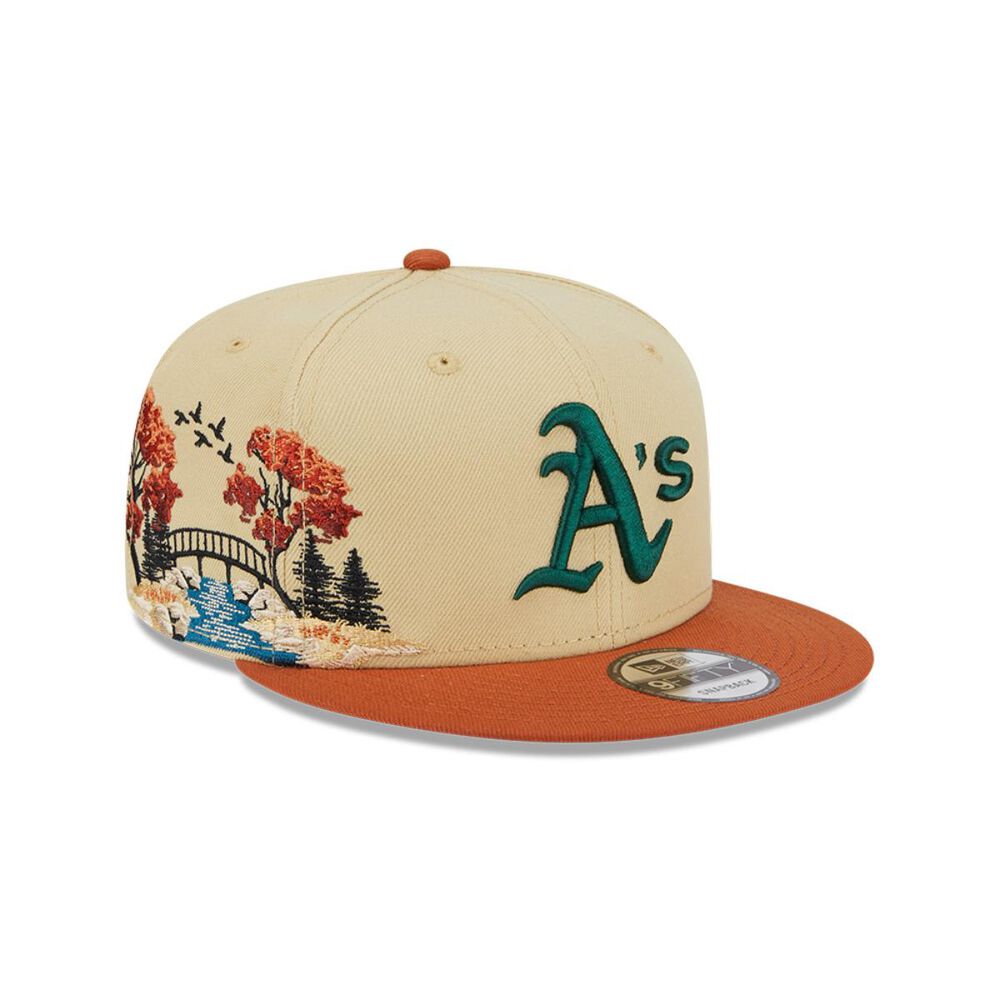 Gorra 9fifty Mlb Oakland Athletics Fall Landscape Beige image number 0.0