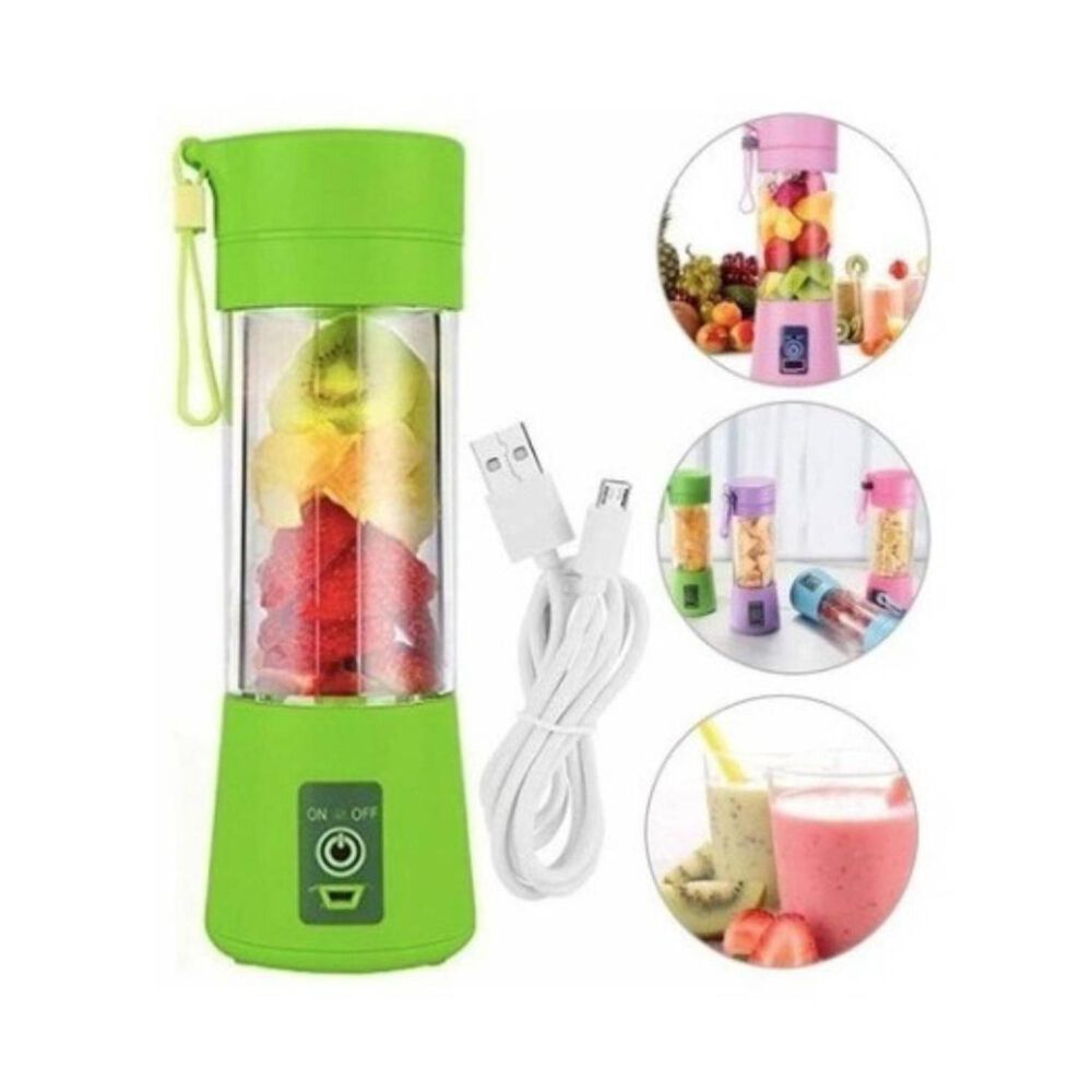 Juguera Licuadora Batidora Jugos Portatil Recargable Usb Verde image number 2.0