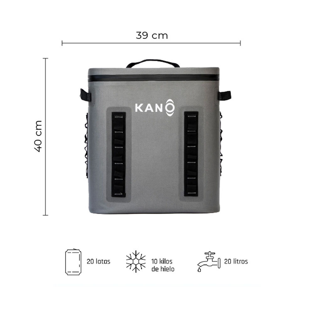 Cooler Mochila Térmica De Aislamiento Grey 20l Kano image number 1.0