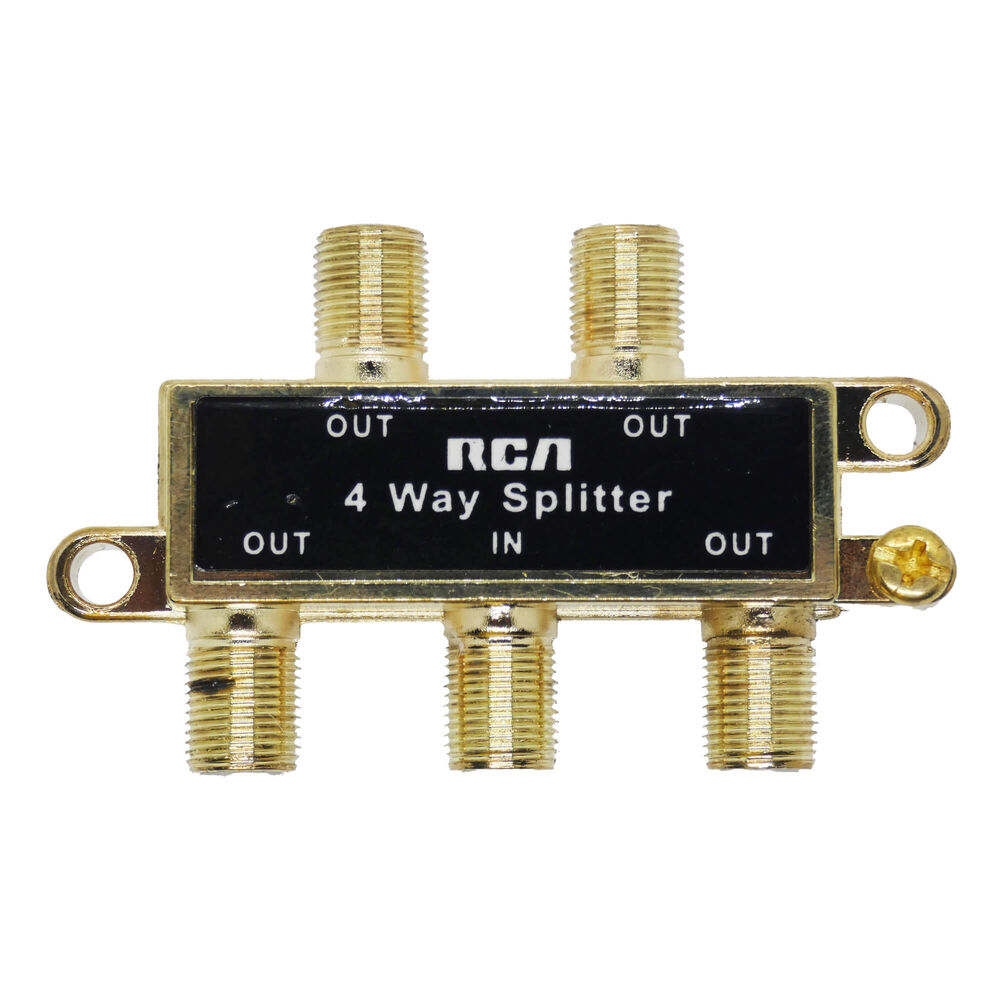 Splitter Coaxial 1x4 Rca - Tv / Cable image number 0.0