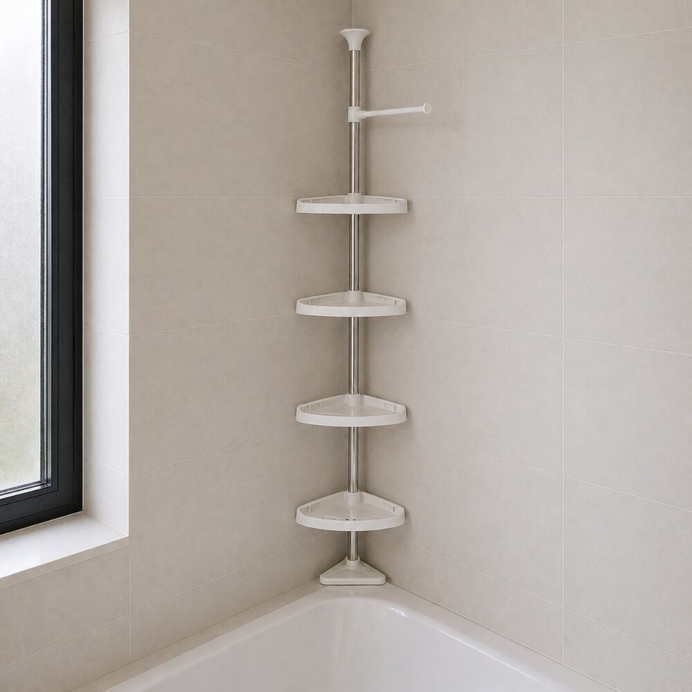 Organizador Esquinero Ba&ntilde;o Multiuso 4 Pisos Repisas Ajusta image number 2.0