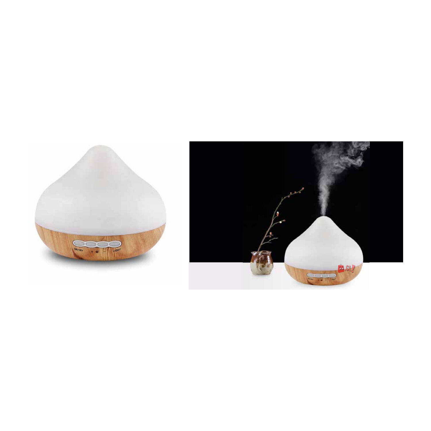 Humidificador Difusor De Aroma Terapia Dise&ntilde;o Madera - Ps image number 1.0