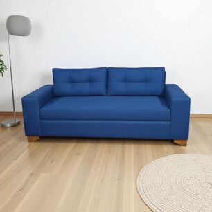 Sofa Paris Dos Cuerpos Lino Azul