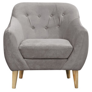 Poltrona 1c Norway Felpa Gris 85x87x90