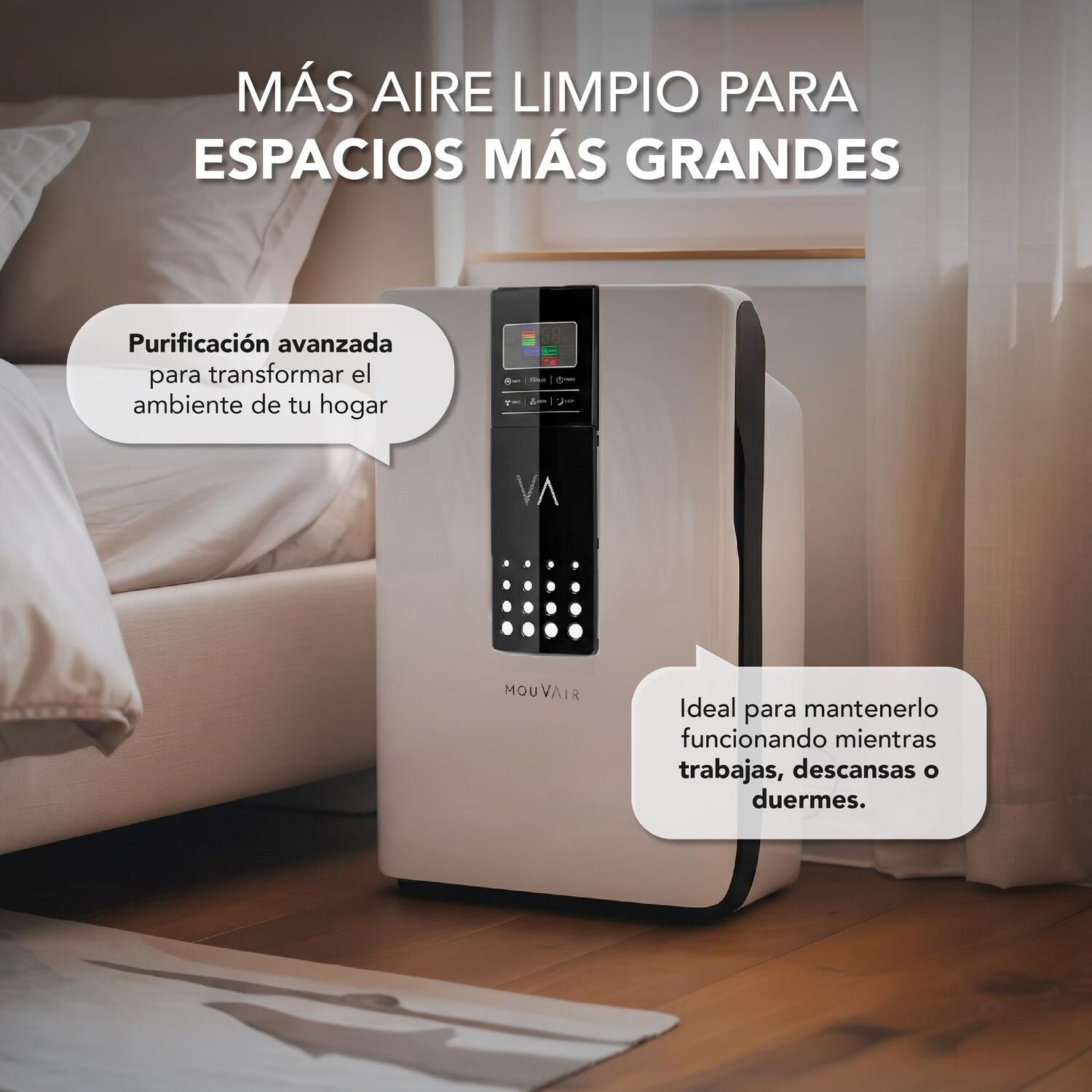 Purificador De Aire Mouvair Zen Con Hepa H13 image number 2.0